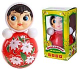 Игрушка-неваляшка 11 см в художественной упаковке расписная