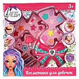 Косметика для девочек тени для век, блеск, помада, лак, аксес, коробка МИЛАЯ ЛЕДИ