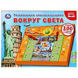 Электровикторина Вокруг света, более 100 вопросов и ответов, со светом в русс. коробке Умка