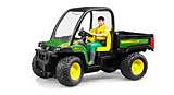 Мини-самосвал с фигуркой водителя John Deere Gator XUV 855D