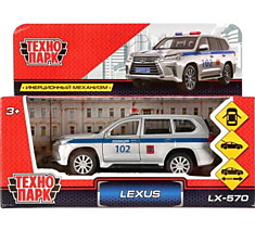 Машина "Lexus lx-570 Полиция" 12 см металлическая инерционная