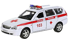 Машина "Lada priora Скорая помощь" 12 см металлическая