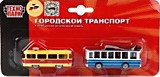 Игровой набор "Городской транспорт" из 2-х металлических моделей