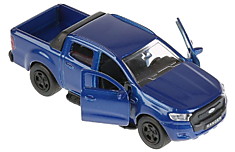 Машина металл FORD Ranger пикап синий 12 см