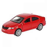 Машина металл Skoda Rapid красная 12 см 273016