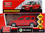 Машина металл "SKODA YETI",12 см, инерционный, красный