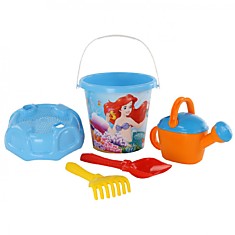 Набор Disney «Русалочка» №7: ведро большое с наклейкой, ситечко большое №3, лопата №6, грабли №6, лейка №8