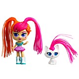 Кукла CurliGirls Кёрли гёрлс Именинница Мейли с белым котенком Лулу 82099