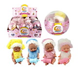 1toy Мини-пупсик в шаре, костюмчик-зайчик.