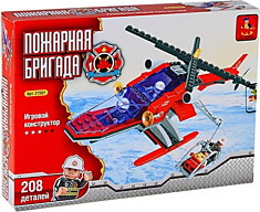 Конструктор"Спасательный вертолет" 207 дет. в коробке