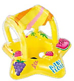 Круг надувной Baby float 81х79 см с тентом,1-2 года, в коробке